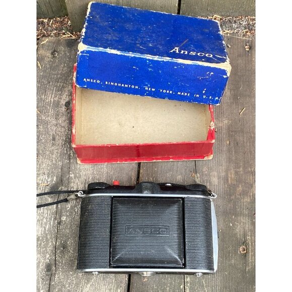 Vintage 1953 Ansco B2 Speedex 120 Film Camera 85mm F4.5 Lens Anastigmat WITH BOX - Picture 4 of 14